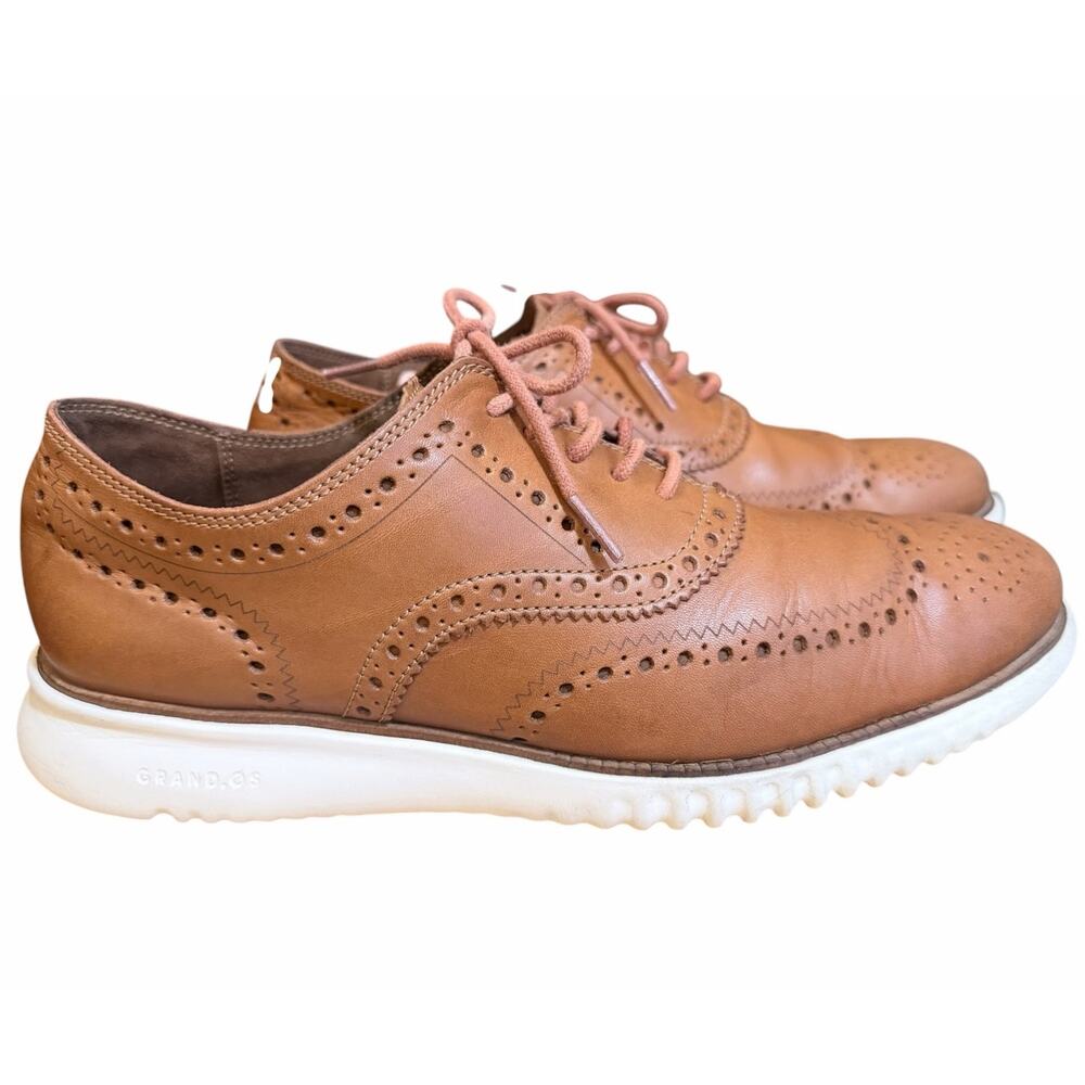 Cole Haan Zerogrand Wingtip Oxford Lace Up Shoes 10 Men Work Travel Comfy Career